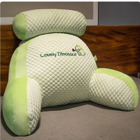 Supportive reading cushion & lounge pillow, promoting relaxation. Features a soft, washable cover for easy care.