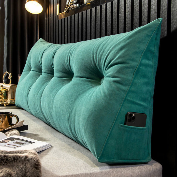 Ergonomic bed wedge pillow for ultimate back support & comfort. Ideal for reading & lounging.