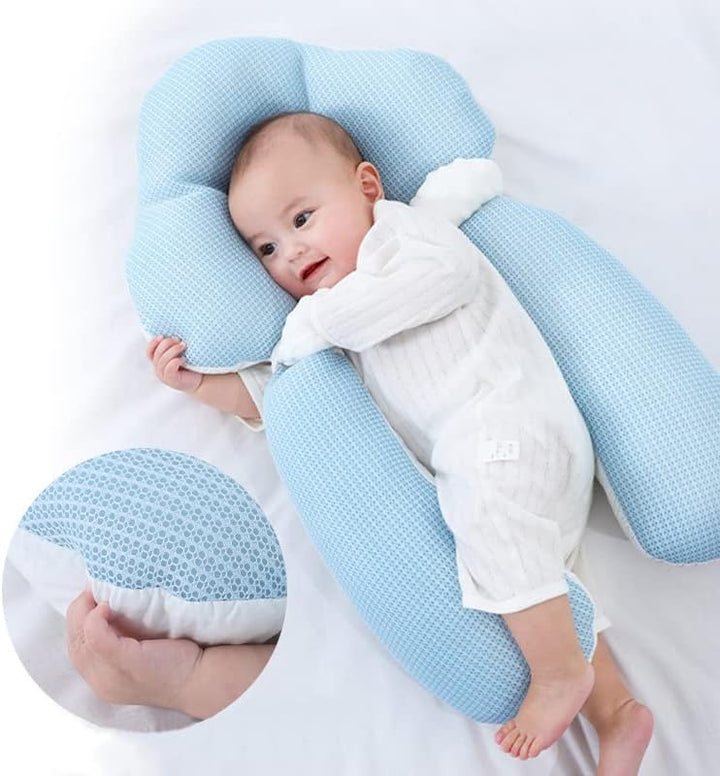 Breathable baby cuddle nest, designed for ultimate infant comfort and gentle support.