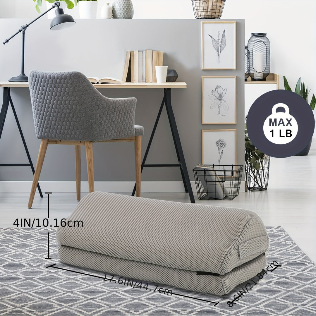 Adjustable ergonomic footrest with memory foam for home office support