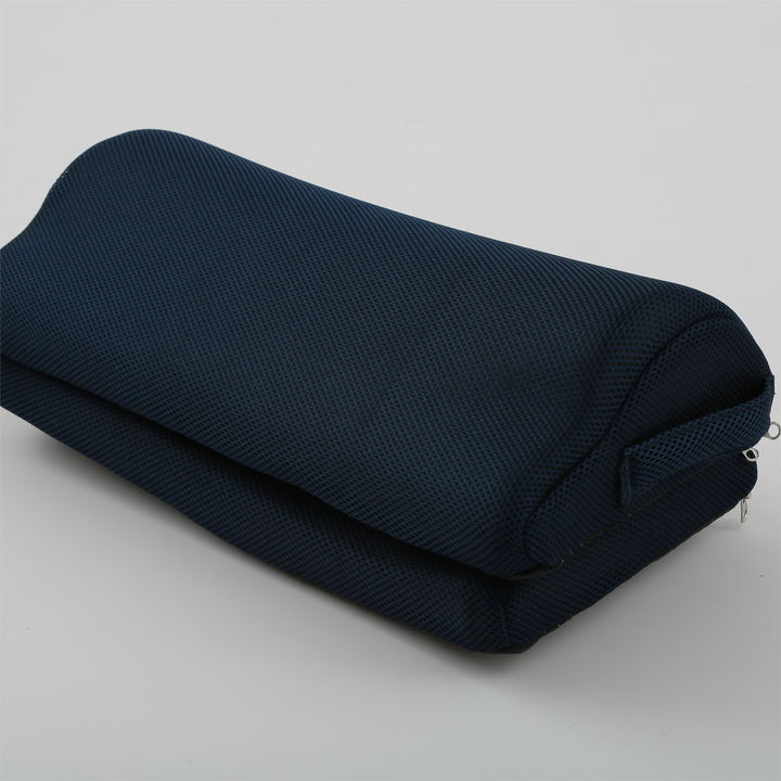 Gray adjustable footrest designed for optimal ergonomic leg positioning