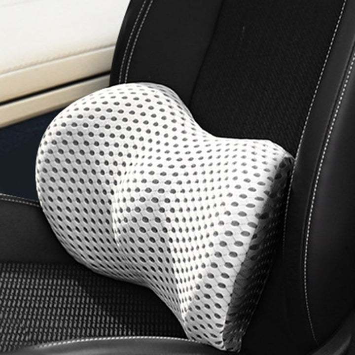 Memory foam car seat support & office chair cushion for posture improvement, reducing chronic back discomfort.