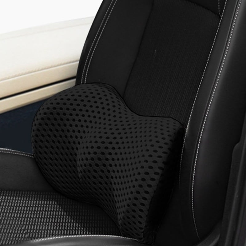 Soft ergonomic lumbar support cushion for back pain, posture, and daily comfort in office, home, or car.