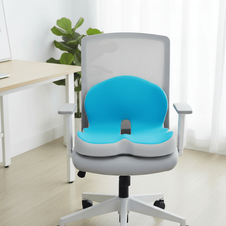 Ergonomic memory foam seat cushion providing comfort for office chairs