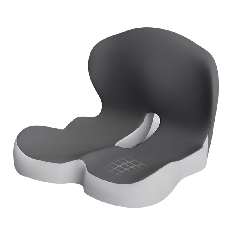 Side view of the supportive ergonomic seat cushion