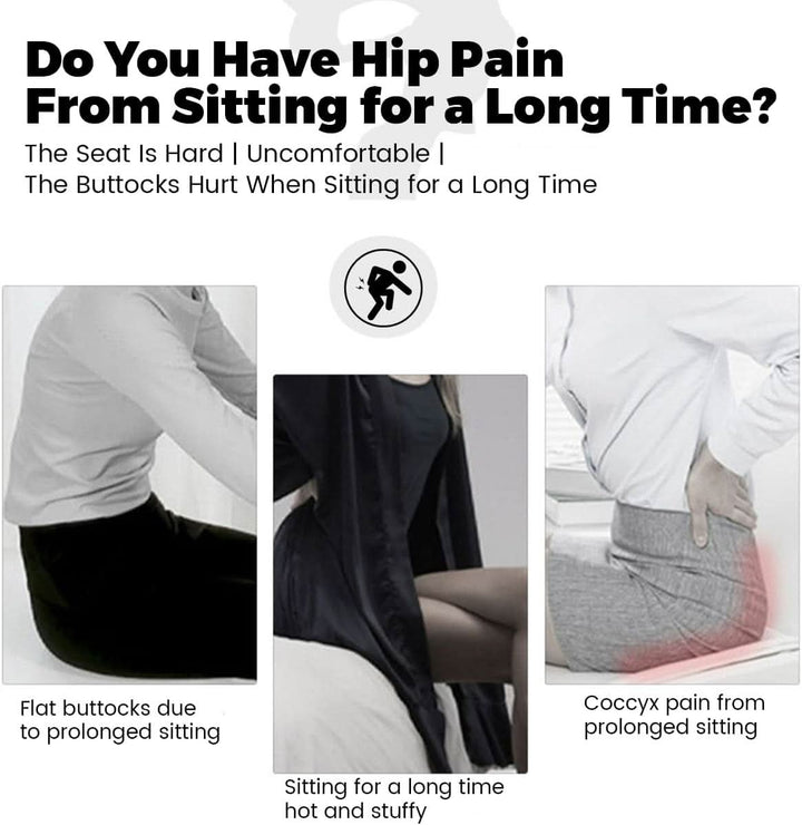 Contoured ergonomic cushion for optimal back support and pain relief