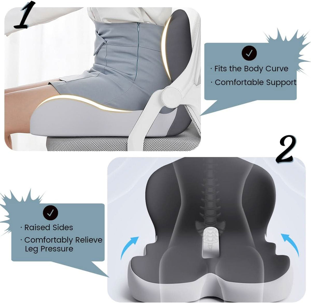 Comfortable memory foam seat cushion for enhanced sitting experience