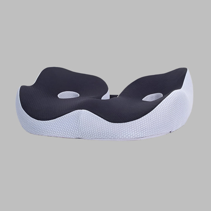 Memory foam seat cushion designed for sciatica relief and improved posture.