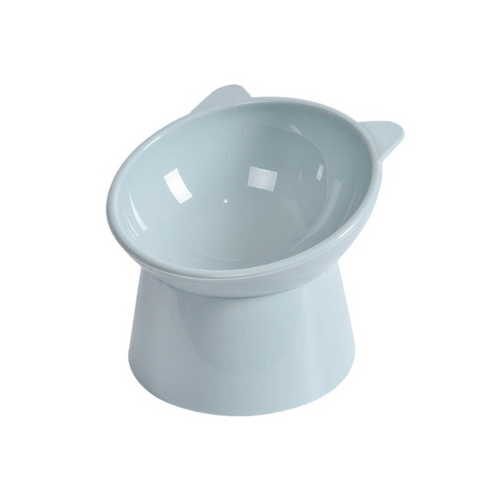 Elevated anti-vomit pet bowl, ideal for cats and dogs with digestive issues.