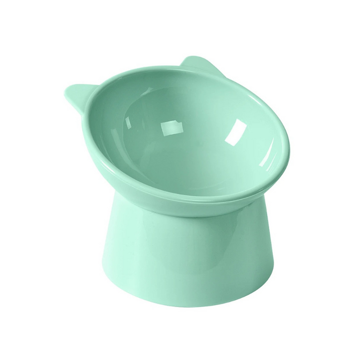 Adjustable ergonomic cat and dog bowl set for optimal feeding posture.