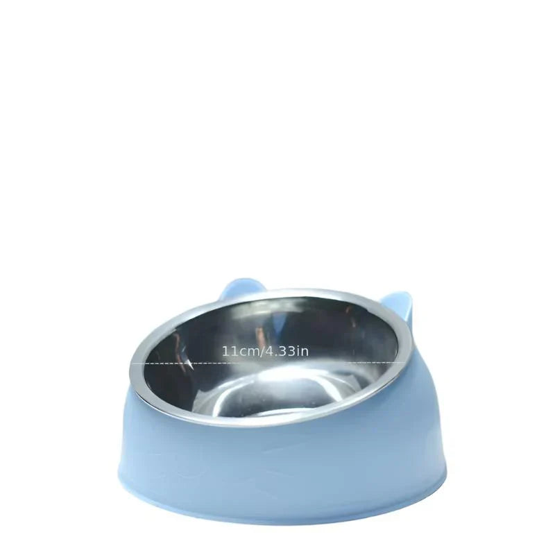 A veterinarian-recommended ergonomic cat feeder in vibrant green.