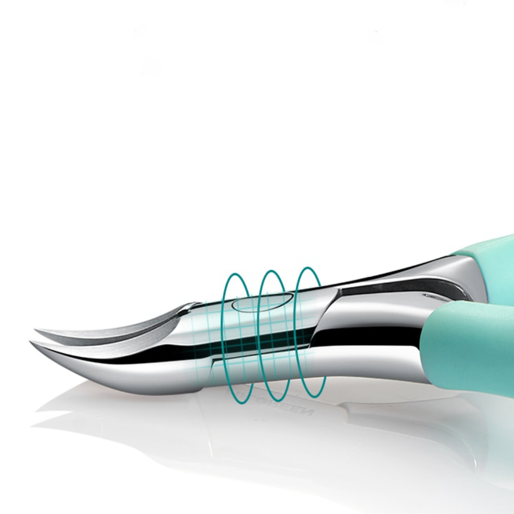 Heavy-duty stainless steel toenail clipper for seniors, perfect for managing thick and ingrown nails.