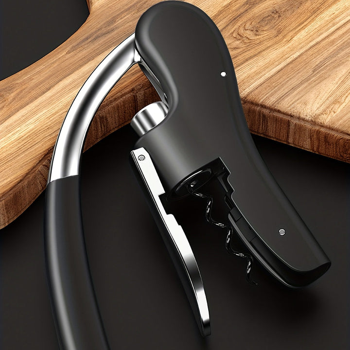 Uncorking made simple with this efficient ergonomic wine bottle opener.