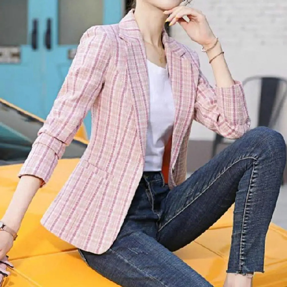 Esme women's single-button tailored office blazer, a professional and elegant work jacket for business attire.