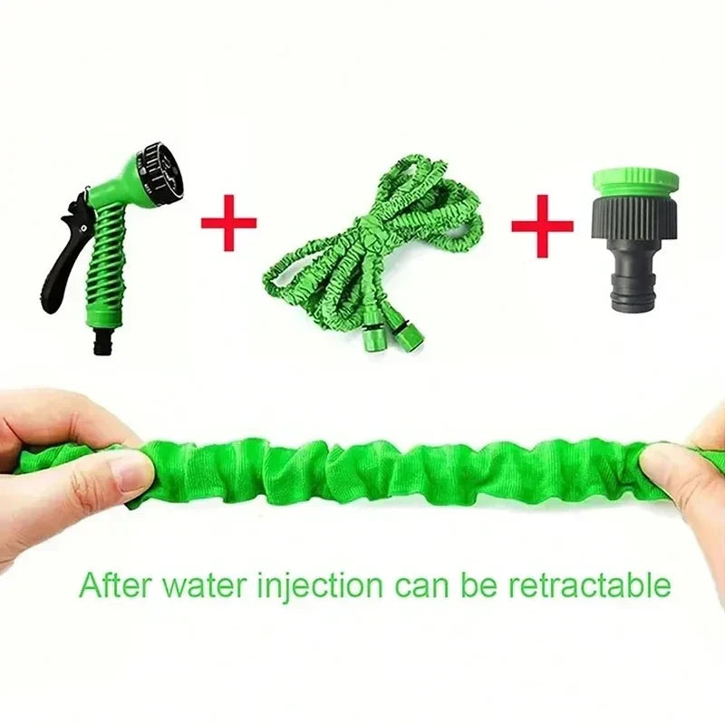 Retractable garden hose for effortless outdoor watering, easy storage, and tangle-free use.