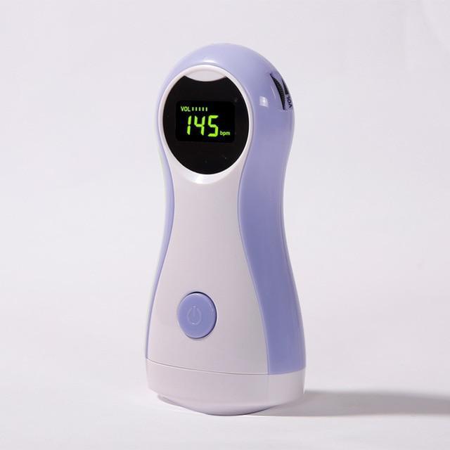 Easy-to-use fetal heartbeat doppler monitor for expectant mothers, offering prenatal baby bonding at home.