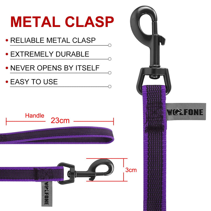 Comfortable grip extra long waterproof dog lead, ideal for long dog walking sessions.