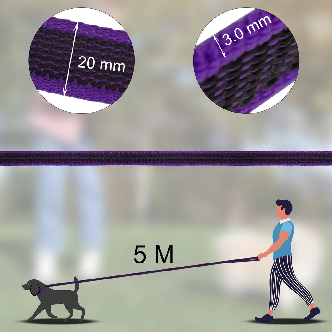 Secure extra long waterproof dog lead with a strong swivel hook, preventing twists.