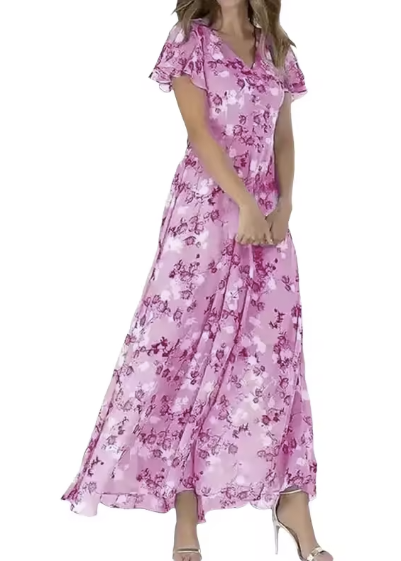 Women's Chic Midi Dress - Elegant & Timeless Style
