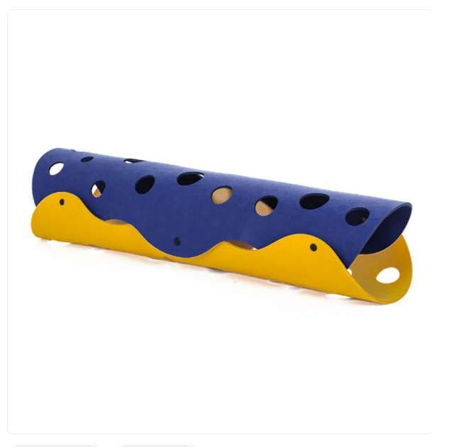 Versatile cat toy tunnel for active pets, featuring holes for interactive play, exercise & hideout.