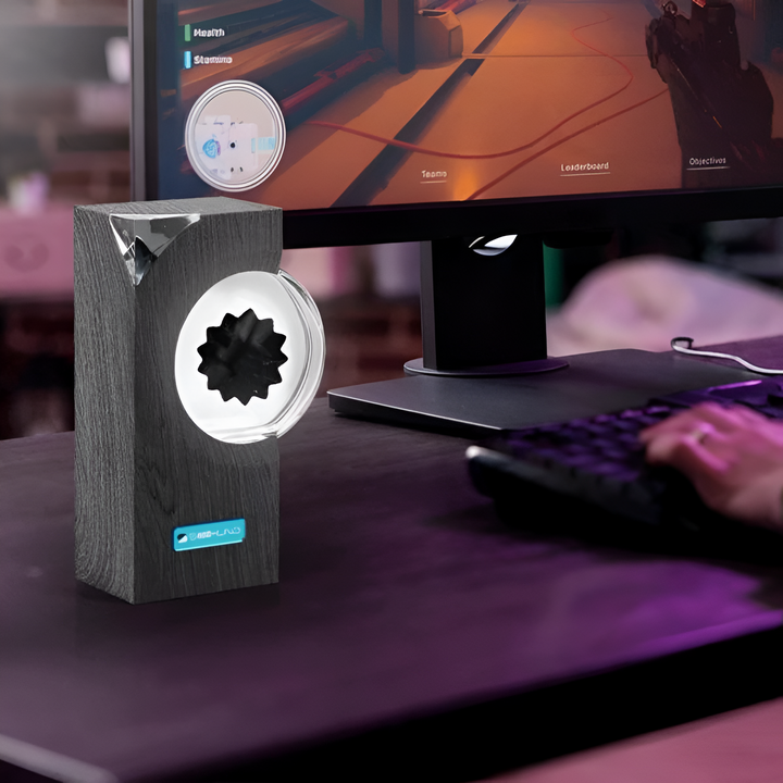 Captivating audio reactive ferrofluid display, a unique rhythm light and sound visualizer for any desk.
