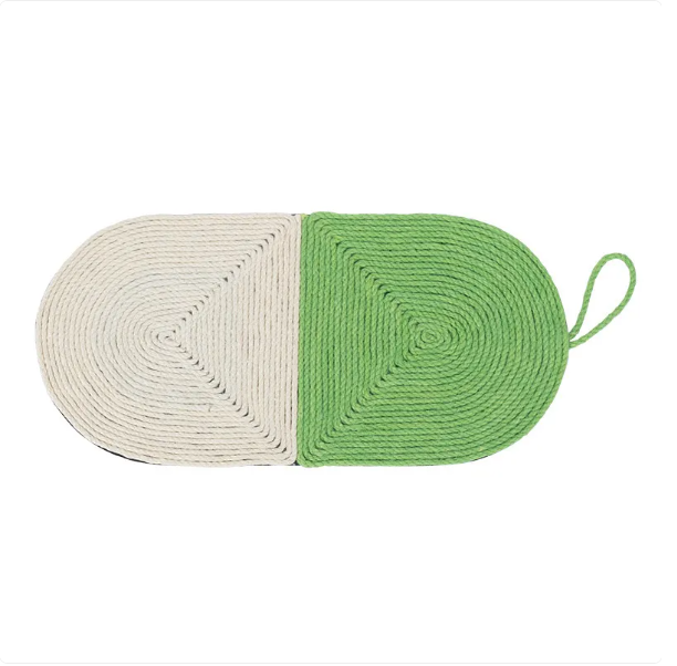 Pet supplies: Fish design sisal cat mat. A feline enrichment scratcher for essential claw care & furniture defense.