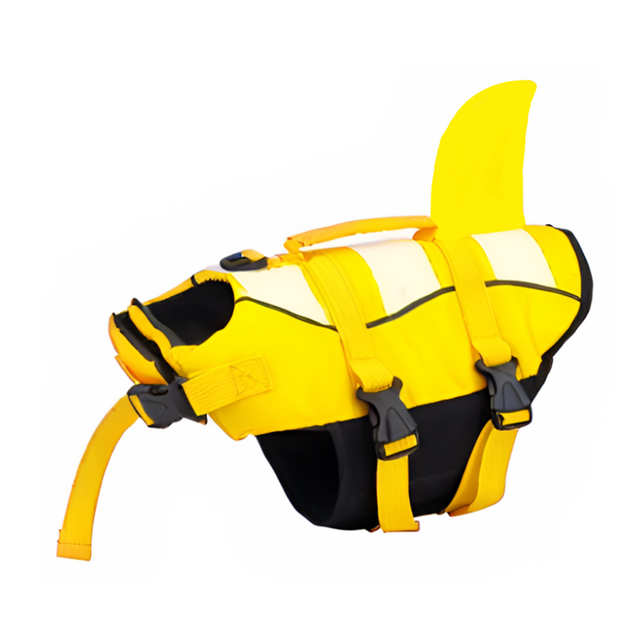 FloatBuddy dog vest, ideal for swim training and safe water travel for your pet.