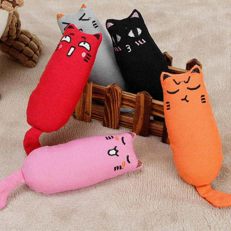 Fluffpaws 3-pack catnip plush toys for dental health and interactive play.