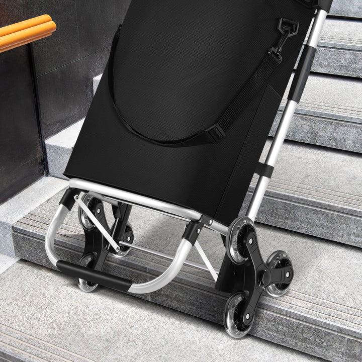 Easy-to-maneuver 40L foldable shopping trolley with smooth wheels; lightweight & compact storage.