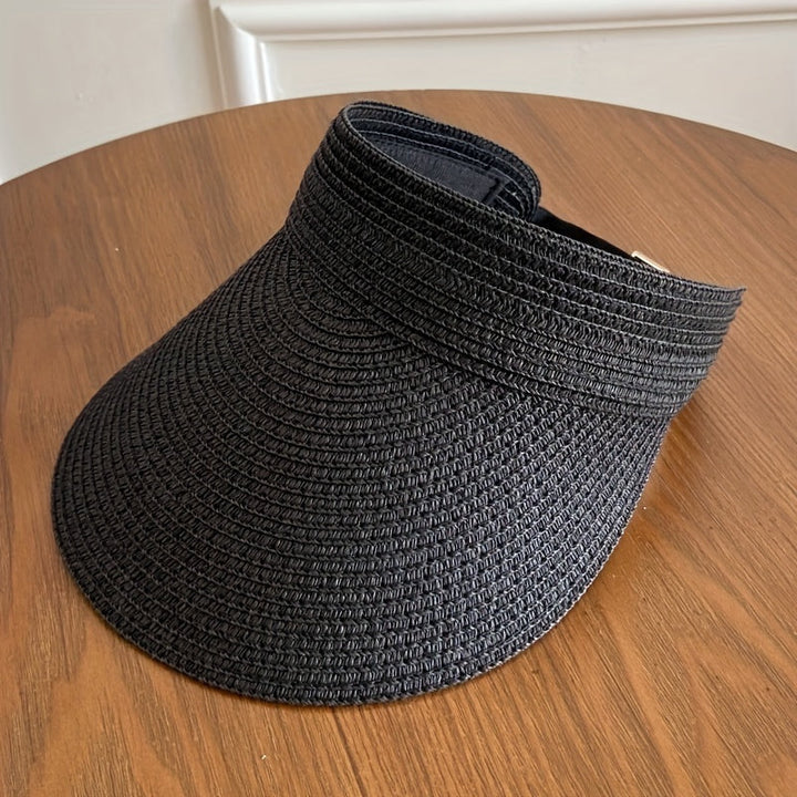 Lightweight foldable sun visor with wide brim, great for summer days.