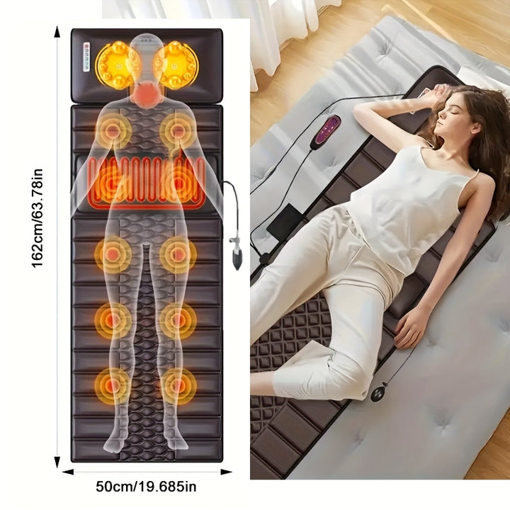 Unfold this full body massage mattress for soothing vibration therapy and complete home relaxation.