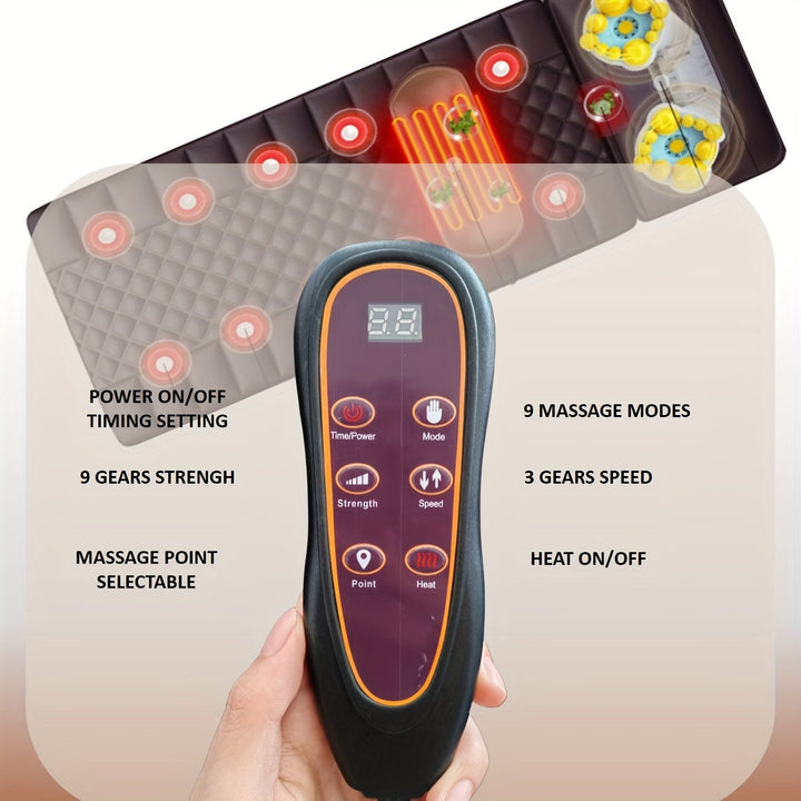 Get complete full body relaxation with this vibrating massage mattress, perfect for unwinding at home.