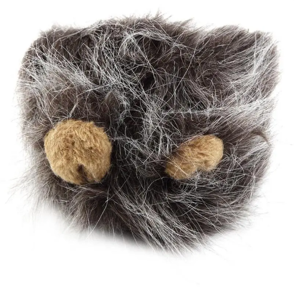 Comfortable cat lion mane costume with ears, a fun pet accessory for dressing up, photos, and Halloween.