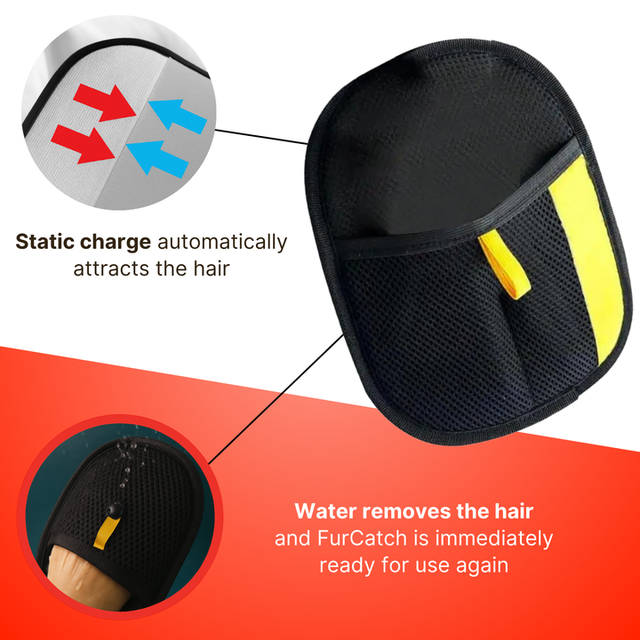 Grooming your pet? This FurCatch glove is a must-have pet supply for easy hair removal.