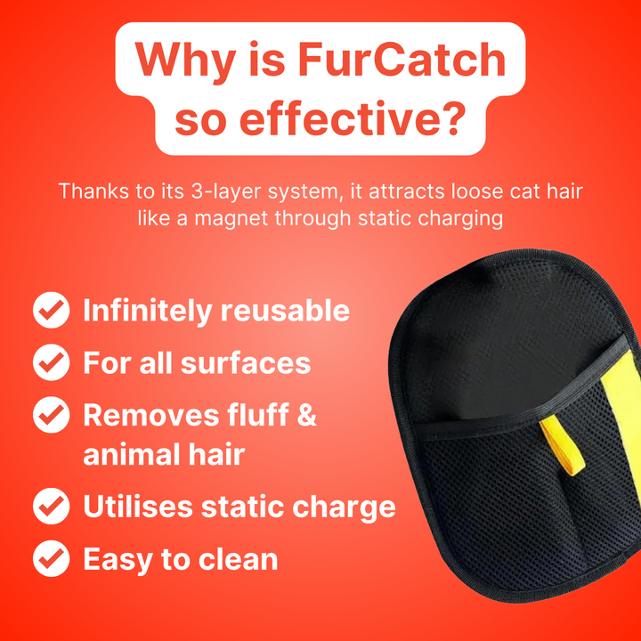 Durable and reusable pet hair remover glove by FurCatch for regular grooming needs.
