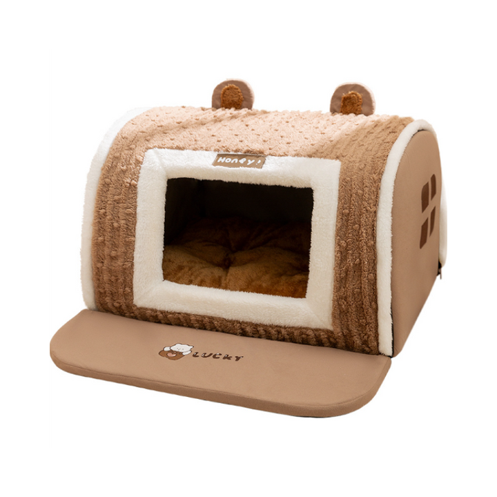 Washable pet bed from FurryHut, ideal for small dogs and cats.