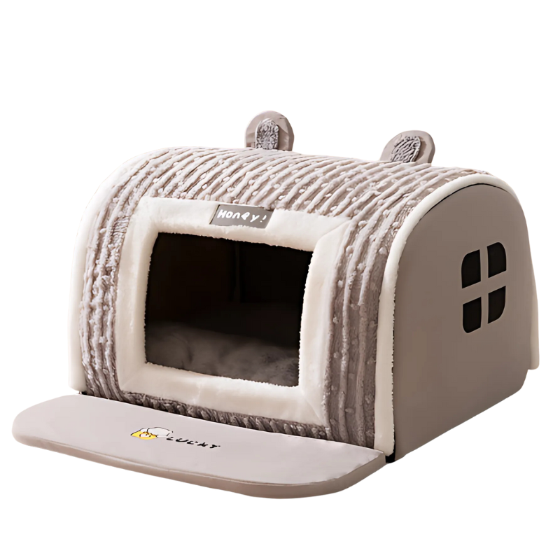 Plush pet comfort: A large dog bed designed for deep, restful sleep.