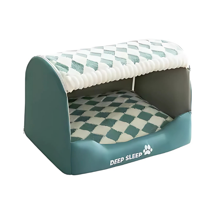 Durable and soft dog bed, providing a safe and warm space for pets.