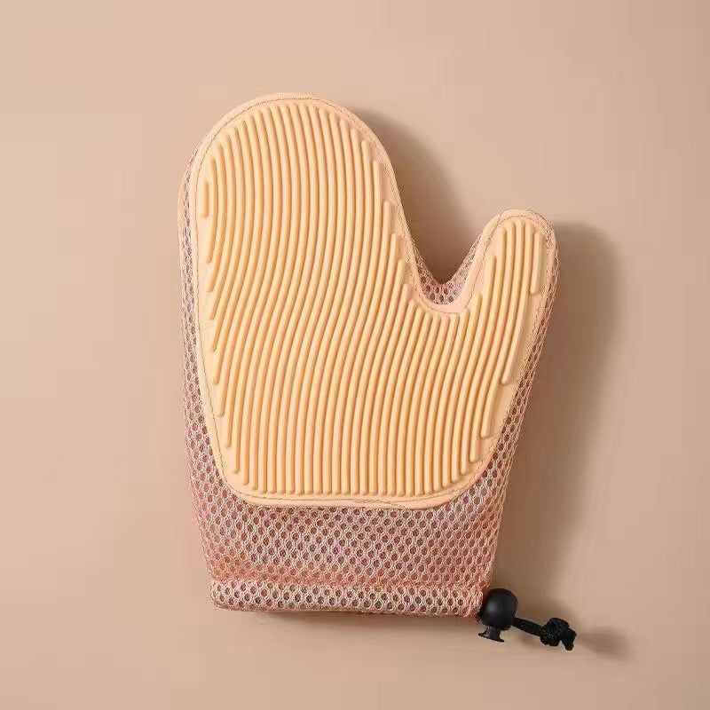 Relaxing cat massage glove, promotes bonding and gentle grooming for your pet.