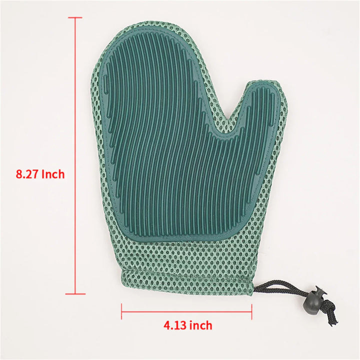 Comfortable pet supplies grooming glove, perfect for de-shedding and bonding with cats.