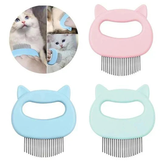 Premium cat brush for pet grooming, designed for gentle massage, effective shedding, and a shiny, healthy coat.
