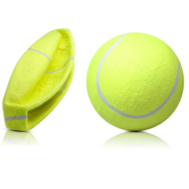 Large inflatable dog ball, perfect for outdoor fetch and exercise