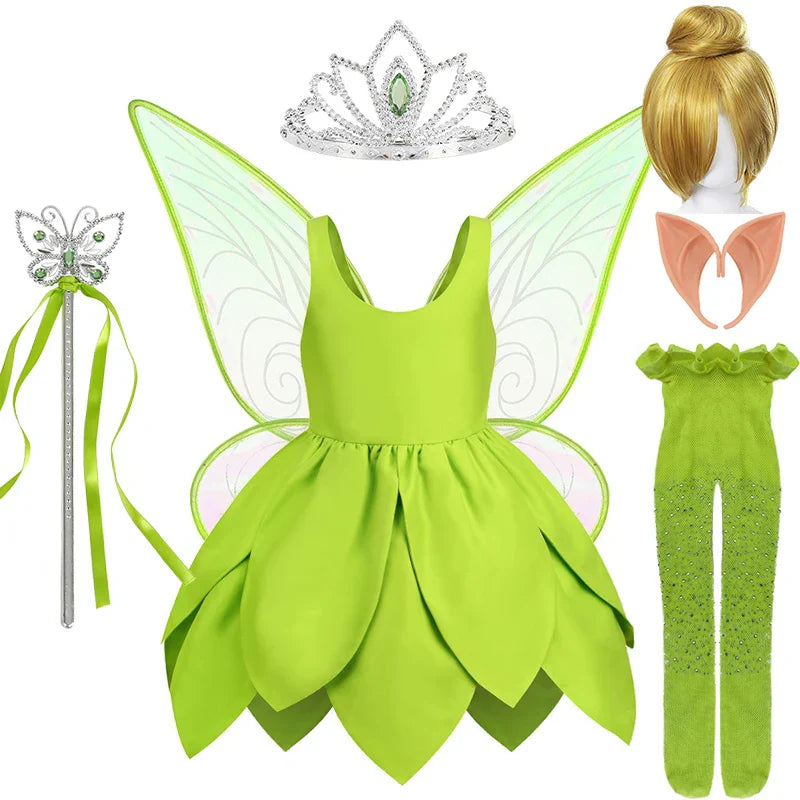 Sparkling Tinkerbell fairy costume, perfect for any magical occasion.