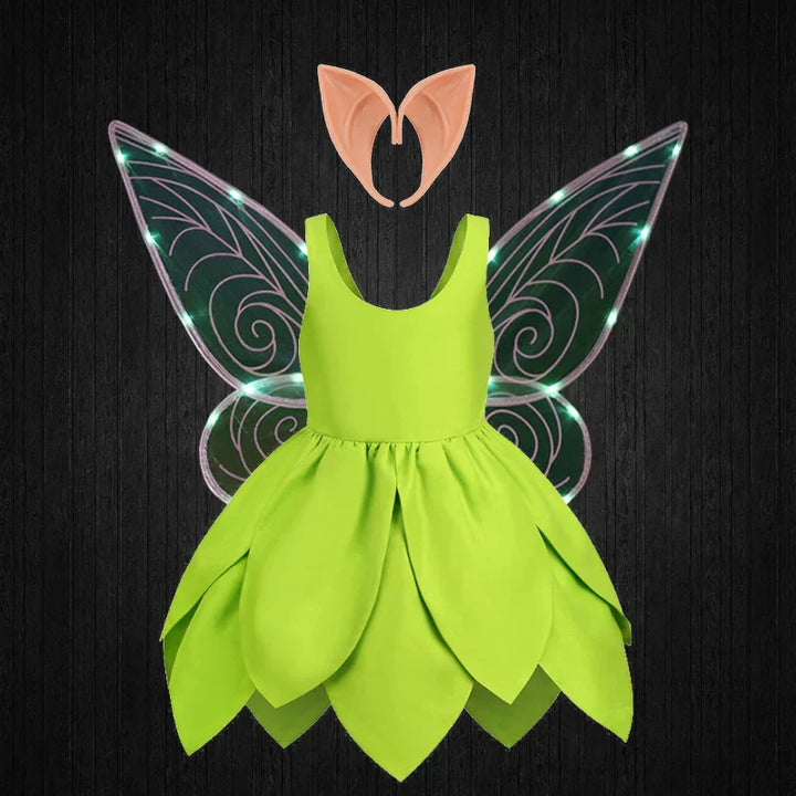 Tinkerbell party dress for kids, a delightful choice for dress-up.