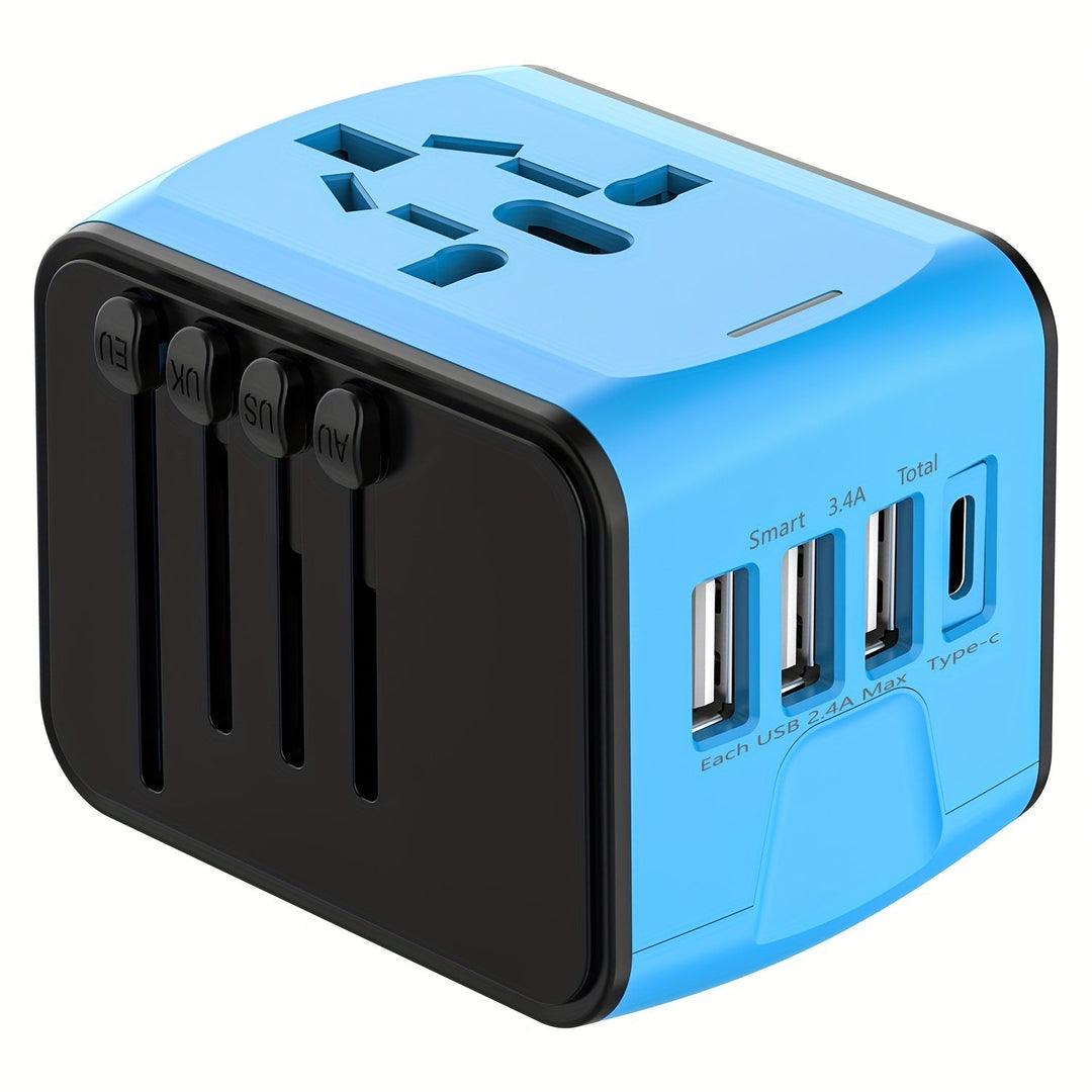 Charge multiple devices globally with this fast USB-C travel adapter and power converter.