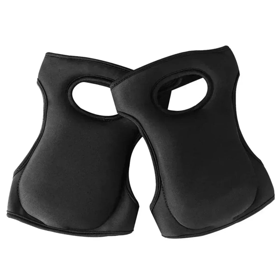 Durable garden knee pads providing heavy-duty knee protection with thick cushioning for landscaping & DIY.