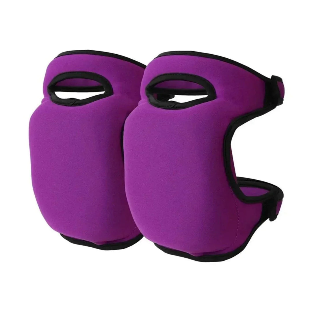 Unisex gardening knee pads, black, designed for ergonomic support & comfort during prolonged outdoor kneeling.