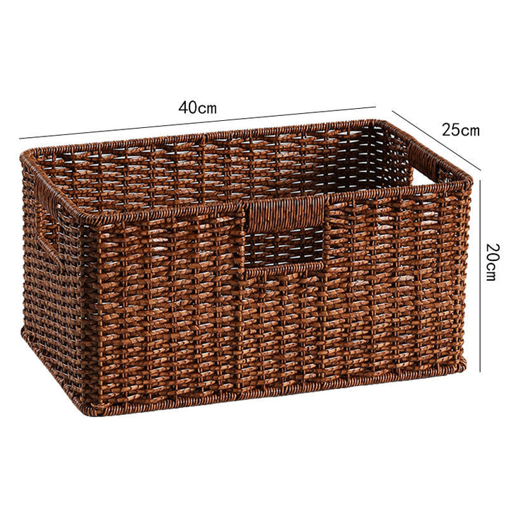 Handcrafted large wicker basket for effective and aesthetic storage needs.