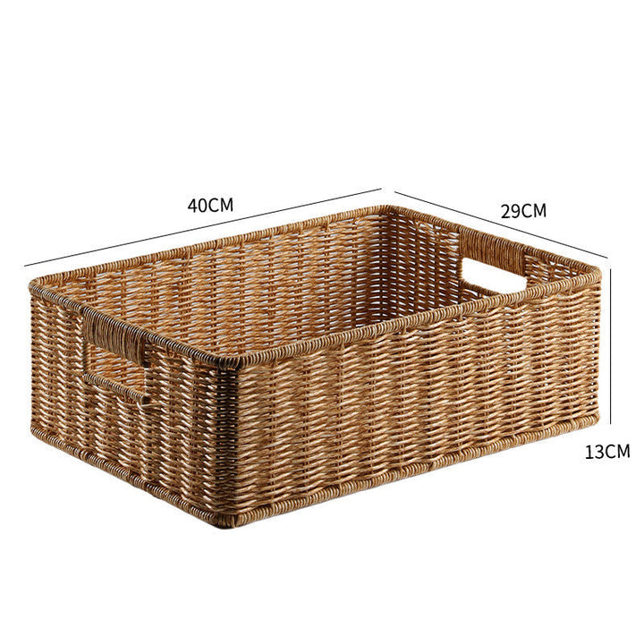Durable natural fiber storage basket, perfect for any room in your home.