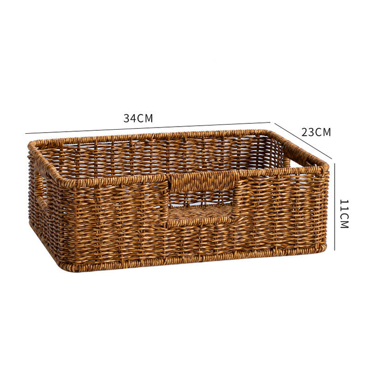 Handcrafted large wicker basket, bringing warmth to your home decor & organization.